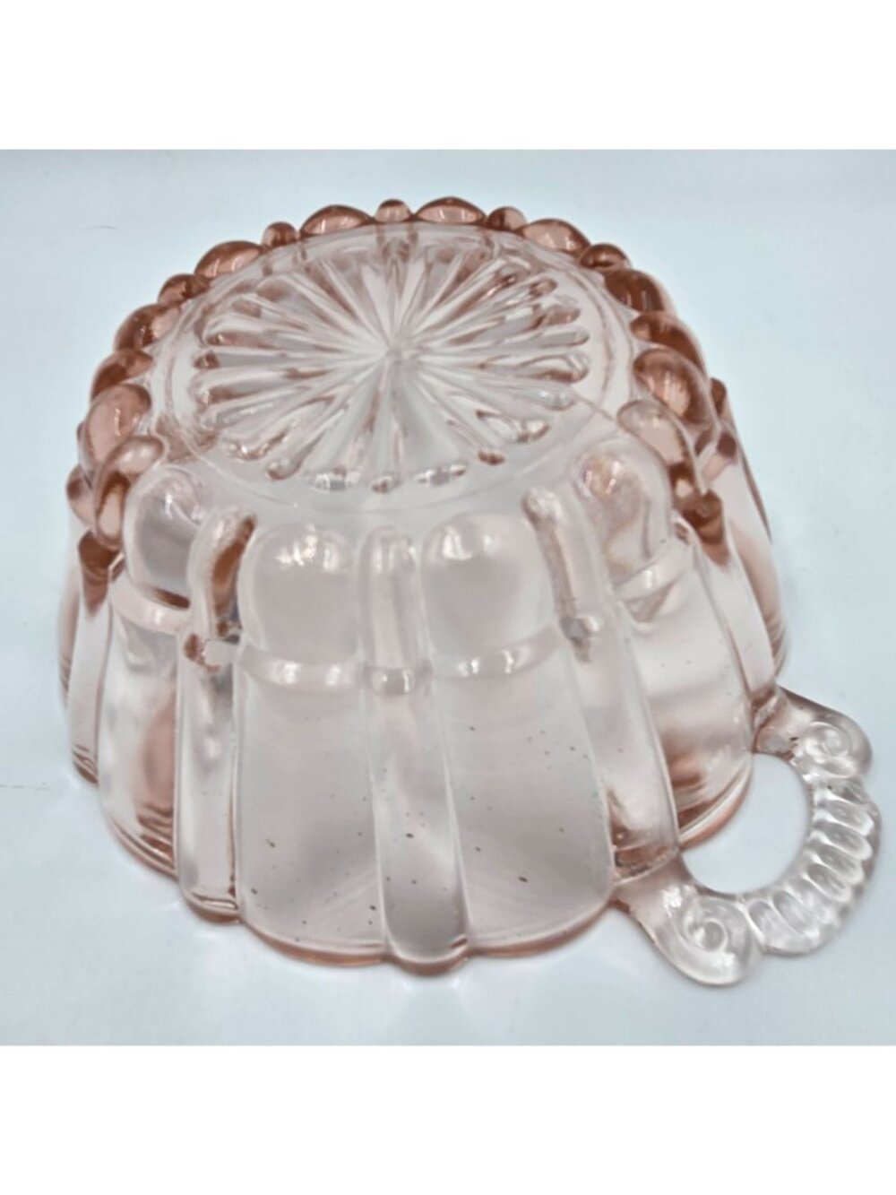Anchor Hocking Old Café Pink Ridged Candy Bowl - Picture 4 of 6